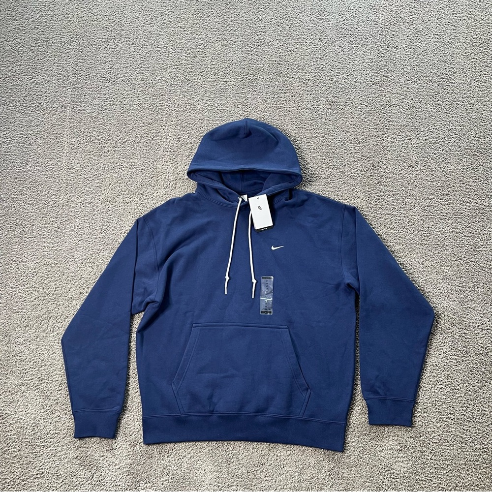 Nike Solo Swoosh Fleece Pullover Hoodie Men’s Size Large-Tall